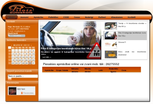 Autoskola Pilots, SIA